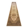 Emma And Oliver Zada Ultra Soft 3'x15' Olefin Accent Rug With Traditional Multicolor Medallion Design In Ivory With Natural Jute Backing -Home furnishings 6170641