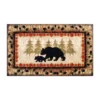 Emma And Oliver Ursa 2'x3' Rustic Cabin Theme Accent Rug With Bear And Cub Design With Trees In Background And Bear Track Patterned Edges 2 Emma And Oliver Ursa 2'x3' Rustic Cabin Theme Accent Rug With Bear And Cub Design With Trees In Background And Bear Track Patterned Edges -Home furnishings 6170804
