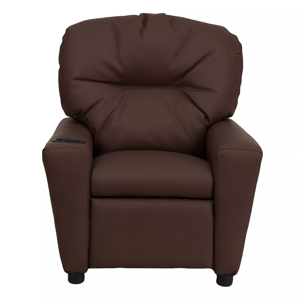 Emma And Oliver Contemporary Kids Recliner With Cup Holder 5 Emma And Oliver Contemporary Kids Recliner With Cup Holder - Image 3