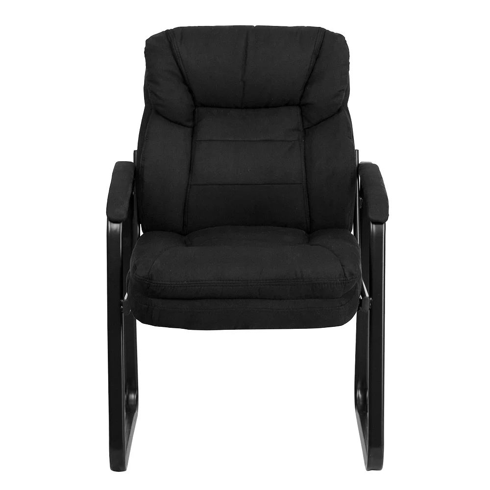 Emma And Oliver Executive Side Reception Chair With Lumbar Support And Sled Base 5 Emma And Oliver Executive Side Reception Chair With Lumbar Support And Sled Base - Image 3