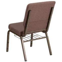 Emma And Oliver 18.5"W Church/Reception Guest Chair With Communion Cup Book Rack -Home furnishings 6303387 ALT2